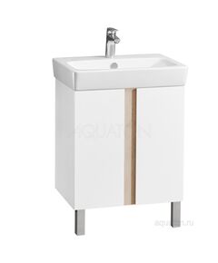 Купить Тумба под раковину AQUATON Кантри 60 белый, дуб верона 1A257401AHB20 (1a257401ahb20) по цене 10361.5 руб., в Санкт-Петебруге в интернет магазине 100-Систем, а также дургие товары AQUATON из раздела Тумбы под раковину и Мебель для ванной комнаты