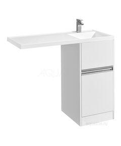 Купить Тумба под раковину AQUATON Лондри 40 белый с фасадом 1A236001LH010 (1a236001lh010) по цене 14692.5 руб., в Санкт-Петебруге в интернет магазине 100-Систем, а также дургие товары AQUATON из раздела Тумбы под раковину и Мебель для ванной комнаты