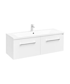 Купить Тумба 2 ящика с раковиной Айрис М 120 белая AQUATON Мадрид 1A1703K3MA010 (1a1703k3ma010) по цене 51479.4 руб., в Санкт-Петебруге в интернет магазине 100-Систем, а также дургие товары AQUATON из раздела Тумбы под раковину и Мебель для ванной комнаты