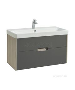 Купить Тумба под раковину AQUATON Оливия 90 грей, дуб ойстер 1A254401OLUG0 (1a254401olug0) по цене 17586.5 руб., в Санкт-Петебруге в интернет магазине 100-Систем, а также дургие товары AQUATON из раздела Тумбы под раковину и Мебель для ванной комнаты