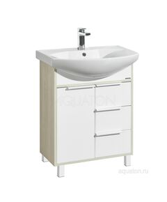 Купить Тумба под раковину AQUATON Рико 65 белый, ясень фабрик 1A213301RIB90 (1a213301rib90) по цене 15376.5 руб., в Санкт-Петебруге в интернет магазине 100-Систем, а также дургие товары AQUATON из раздела Тумбы под раковину и Мебель для ванной комнаты