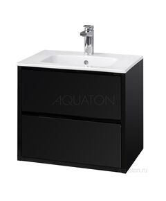 Купить Тумба под раковину AQUATON Римини 60 черный глянец 1A226601RN950 NEW (1a226601rn950) по цене 37193.3 руб., в Санкт-Петебруге в интернет магазине 100-Систем, а также дургие товары AQUATON из раздела Тумбы под раковину и Мебель для ванной комнаты