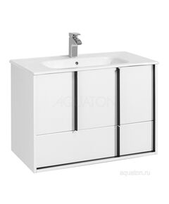 Купить Тумба под раковину AQUATON Ривьера 80 белый матовый 1A239001RVX20 (1a239001rvx20) по цене 22660 руб., в Санкт-Петебруге в интернет магазине 100-Систем, а также дургие товары AQUATON из раздела Тумбы под раковину и Мебель для ванной комнаты