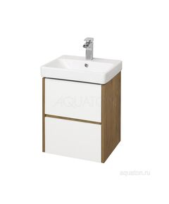 Купить Тумба под раковину AQUATON Сканди 45 белая, дуб рустикальный 1A251601SDZ90 (1a251601sdz90) по цене 9142.5 руб., в Санкт-Петебруге в интернет магазине 100-Систем, а также дургие товары AQUATON из раздела Тумбы под раковину и Мебель для ванной комнаты