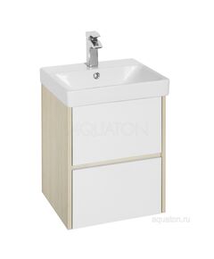 Купить Тумба под раковину AQUATON Сканди 45 белая, дуб верона 1A251601SDB20 (1a251601sdb20) по цене 9142.5 руб., в Санкт-Петебруге в интернет магазине 100-Систем, а также дургие товары AQUATON из раздела Тумбы под раковину и Мебель для ванной комнаты