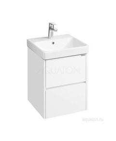 Купить Тумба под раковину AQUATON Сканди 45 белый матовый, белый глянец 1A251601SD010 (1a251601sd010) по цене 9217.5 руб., в Санкт-Петебруге в интернет магазине 100-Систем, а также дургие товары AQUATON из раздела Тумбы под раковину и Мебель для ванной комнаты