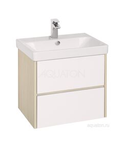 Купить Тумба под раковину AQUATON Сканди 70 белая, дуб верона 1A251801SDB20 (1a251801sdb20) по цене 9967.5 руб., в Санкт-Петебруге в интернет магазине 100-Систем, а также дургие товары AQUATON из раздела Тумбы под раковину и Мебель для ванной комнаты