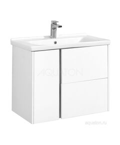 Купить Тумба под раковину AQUATON Стоун 80 белый 1A228201SX010 (1a228201sx010) по цене 19044.7 руб., в Санкт-Петебруге в интернет магазине 100-Систем, а также дургие товары AQUATON из раздела Тумбы под раковину и Мебель для ванной комнаты