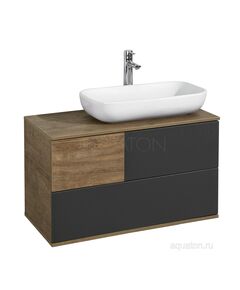 Купить Тумба под раковину AQUATON Терра 85 дуб кантри, антрацит 1A247201TEKA0 (1a247201teka0) по цене 24386.5 руб., в Санкт-Петебруге в интернет магазине 100-Систем, а также дургие товары AQUATON из раздела Тумбы под раковину и Мебель для ванной комнаты