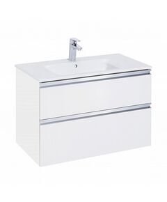 Купить Тумба под раковину Roca The Gap 80 белый глянец 2 ящика 857551806 (857551806) по цене 21681.27 руб., в Санкт-Петебруге в интернет магазине 100-Систем, а также дургие товары ROCA из раздела Тумбы под раковину и Мебель для ванной комнаты