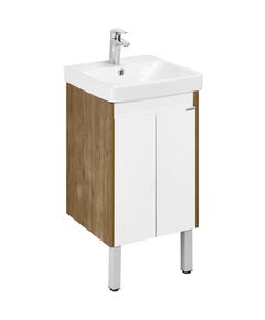 Купить Тумба под раковину дуб/белый 45см AQUATON Сканди 1A278701SDZ90 (1a278701sdz90) по цене 7155 руб., в Санкт-Петебруге в интернет магазине 100-Систем, а также дургие товары AQUATON из раздела Тумбы под раковину и Мебель для ванной комнаты