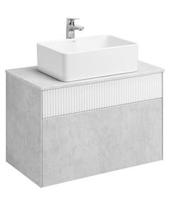 Купить Тумба под раковину слэйт/белая 80см AQUATON Марбл 1A276201MH4C0 (1a276201mh4c0) по цене 18946.5 руб., в Санкт-Петебруге в интернет магазине 100-Систем, а также дургие товары AQUATON из раздела Тумбы под раковину и Мебель для ванной комнаты