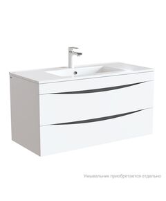 Купить Тумба подвесная, белая, 100 см, Cloud,  IDDIS, CLO10W1i95. Подходит умывальник: 0131000i28 (clo10w1i95) по цене 33990 руб., в Санкт-Петебруге в интернет магазине 100-Систем, а также дургие товары IDDIS из раздела Тумбы под раковину и Мебель для ванной комнаты