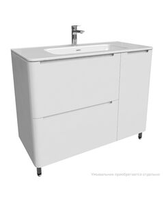Купить Тумба напольная, белая, 100 см, Edifice, IDDIS, EDI10WFi95 (edi10wfi95) по цене 45690 руб., в Санкт-Петебруге в интернет магазине 100-Систем, а также дургие товары IDDIS из раздела Тумбы под раковину и Мебель для ванной комнаты