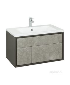 Купить Тумба под раковину AQUATON Уэльс 80 графит 1A267901WA6A0 new (1a267901wa6a0) по цене 30676.5 руб., в Санкт-Петебруге в интернет магазине 100-Систем, а также дургие товары AQUATON из раздела Тумбы под раковину и Мебель для ванной комнаты