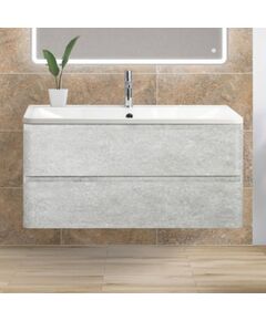 Купить Тумба под раковину BelBagno ALBANO-1000-2C-SO-CVG подвесная Cemento Verona Grigio (albano-1000-2c-so-cvg) по цене 37200 руб., в Санкт-Петебруге в интернет магазине 100-Систем, а также дургие товары BelBagno из раздела Тумбы под раковину и Мебель для ванной комнаты