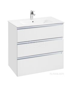Купить Тумба под раковину Roca The Gap 80 белый глянец 3 ящика A857406806 (a857406806) по цене 32295.77 руб., в Санкт-Петебруге в интернет магазине 100-Систем, а также дургие товары ROCA из раздела Тумбы под раковину и Мебель для ванной комнаты