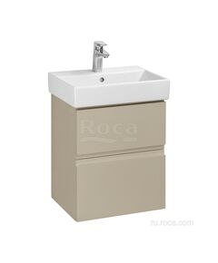 Купить Тумба под раковину Roca Oleta 50 капучино матовый, 2 ящика, A857638515 (a857638515) по цене 16604.77 руб., в Санкт-Петебруге в интернет магазине 100-Систем, а также дургие товары ROCA из раздела Тумбы под раковину и Мебель для ванной комнаты