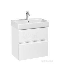 Купить Тумба под раковину Roca Oleta 60 белый глянец, 2 ящика, A857639806 (a857639806) по цене 18450.77 руб., в Санкт-Петебруге в интернет магазине 100-Систем, а также дургие товары ROCA из раздела Тумбы под раковину и Мебель для ванной комнаты
