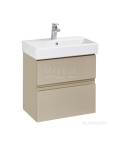 Купить Тумба под раковину Roca Oleta 60 капучино матовый, 2 ящика, A857639515 (a857639515) по цене 18450.77 руб., в Санкт-Петебруге в интернет магазине 100-Систем, а также дургие товары ROCA из раздела Тумбы под раковину и Мебель для ванной комнаты