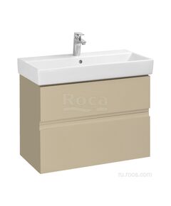 Купить Тумба под раковину Roca Oleta 80 капучино матовый, 2 ящика, A857640515	 (a857640515) по цене 20296.77 руб., в Санкт-Петебруге в интернет магазине 100-Систем, а также дургие товары ROCA из раздела Тумбы под раковину и Мебель для ванной комнаты