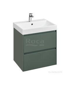 Купить Тумба под раковину Roca Ona 600 зеленый матовый 2 ящика A857613513 (a857613513) по цене 23988.77 руб., в Санкт-Петебруге в интернет магазине 100-Систем, а также дургие товары ROCA из раздела Тумбы под раковину и Мебель для ванной комнаты