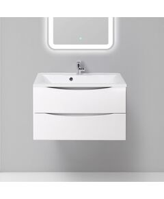 Купить Тумба для комплекта BelBagno Marino 80 bianco lucido (marino-800-2c-so-bl-p) по цене 25300 руб., в Санкт-Петебруге в интернет магазине 100-Систем, а также дургие товары BelBagno из раздела Тумбы под раковину и Мебель для ванной комнаты