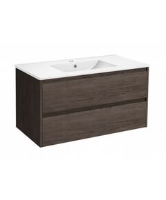 Купить База под раковину Gio 1000 подвесная, 2 выкатных ящика soft-close, R.Oak, , шт (vmc-2g100ro) по цене 22695.5 руб., в Санкт-Петебруге в интернет магазине 100-Систем, а также дургие товары Vincea из раздела Тумбы под раковину и Мебель для ванной комнаты