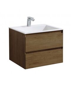 Купить База под раковину Luka 600 подвесная, 2 выкатных ящика soft-close, T.Oak, , шт (vmc-2l600to) по цене 15494.5 руб., в Санкт-Петебруге в интернет магазине 100-Систем, а также дургие товары Vincea из раздела Тумбы под раковину и Мебель для ванной комнаты
