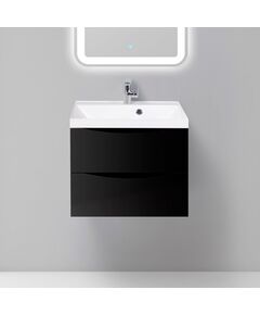 Купить Тумба для комплекта BelBagno Marino 60 nero lucido (marino-600-2c-so-nl-p) по цене 22800 руб., в Санкт-Петебруге в интернет магазине 100-Систем, а также дургие товары BelBagno из раздела Тумбы под раковину и Мебель для ванной комнаты