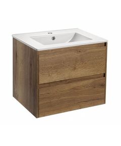 Купить База под раковину Gio 600 подвесная, 2 выкатных ящика soft-close, T.Oak, , шт (vmc-2g600to) по цене 14468.5 руб., в Санкт-Петебруге в интернет магазине 100-Систем, а также дургие товары Vincea из раздела Тумбы под раковину и Мебель для ванной комнаты
