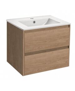 Купить База под раковину Gio 600 подвесная, 2 выкатных ящика soft-close, N.Oak, , шт (vmc-2g600no) по цене 14468.5 руб., в Санкт-Петебруге в интернет магазине 100-Систем, а также дургие товары Vincea из раздела Тумбы под раковину и Мебель для ванной комнаты
