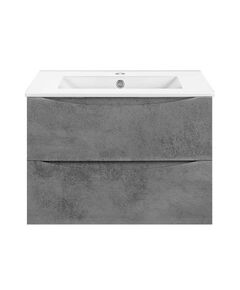 Купить База под керамическую раковину Mia Slim 600 подвесная, 2 выкатных ящика soft close, Beton, , шт (vmc-2mc600s1bt) по цене 16121.5 руб., в Санкт-Петебруге в интернет магазине 100-Систем, а также дургие товары Vincea из раздела Тумбы под раковину и Мебель для ванной комнаты