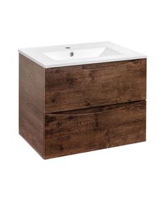 Купить База под керамическую раковину Mia 700 подвесная, 2 выкатных ящика soft close, R.Wood, , шт (vmc-2mc700rw) по цене 16910 руб., в Санкт-Петебруге в интернет магазине 100-Систем, а также дургие товары Vincea из раздела Тумбы под раковину и Мебель для ванной комнаты