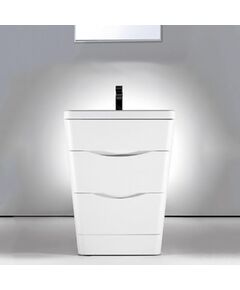 Купить Тумба для комплекта BelBagno Piramide 65  bianco lucido (piramid-650-2c-pia-bl) по цене 46040 руб., в Санкт-Петебруге в интернет магазине 100-Систем, а также дургие товары BelBagno из раздела Тумбы под раковину и Мебель для ванной комнаты