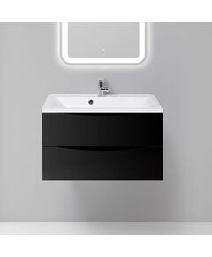 Купить Тумба для комплекта BelBagno MARINO-800-2C-SO-NL-P nero lucido (marino-800-2c-so-nl-p) по цене 25300 руб., в Санкт-Петебруге в интернет магазине 100-Систем, а также дургие товары BelBagno из раздела Тумбы под раковину и Мебель для ванной комнаты