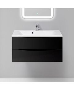 Купить Тумба для комплекта BelBagno MARINO-900-2C-SO-NL-P nero lucido (marino-900-2c-so-nl-p) по цене 26700 руб., в Санкт-Петебруге в интернет магазине 100-Систем, а также дургие товары BelBagno из раздела Тумбы под раковину и Мебель для ванной комнаты