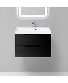 Купить Тумба для комплекта BelBagno MARINO-700-2C-SO-NL-P nero lucido (marino-700-2c-so-nl-p) по цене 24000 руб., в Санкт-Петебруге в интернет магазине 100-Систем, а также дургие товары BelBagno из раздела Тумбы под раковину и Мебель для ванной комнаты