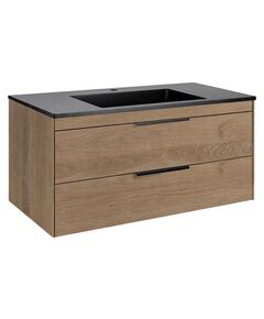 Купить База под раковину Chiara 2D 1000 подвесная, 2 выкатных ящика soft-close, N.Oak, , шт (vmc-2c2100no) по цене 23560 руб., в Санкт-Петебруге в интернет магазине 100-Систем, а также дургие товары Vincea из раздела Тумбы под раковину и Мебель для ванной комнаты