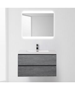 Купить Тумба под раковину BelBagno Luce 90 подвесная 2 ящика Цементная штукатурка (luce-900-2c-so-scm) по цене 35650 руб., в Санкт-Петебруге в интернет магазине 100-Систем, а также дургие товары BelBagno из раздела Тумбы под раковину и Мебель для ванной комнаты