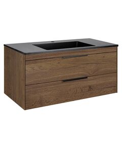Купить База под раковину Chiara 2D 1000 подвесная, 2 выкатных ящика soft-close, T.Oak, , шт (vmc-2c2100to) по цене 23560 руб., в Санкт-Петебруге в интернет магазине 100-Систем, а также дургие товары Vincea из раздела Тумбы под раковину и Мебель для ванной комнаты