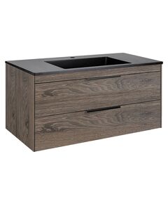 Купить База под раковину Chiara 2D 1000 подвесная, 2 выкатных ящика soft-close, R.Oak, , шт (vmc-2c2100ro) по цене 23560 руб., в Санкт-Петебруге в интернет магазине 100-Систем, а также дургие товары Vincea из раздела Тумбы под раковину и Мебель для ванной комнаты