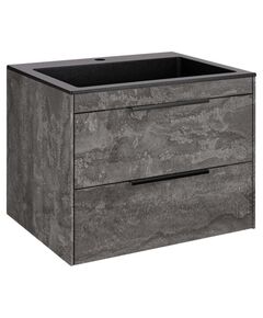 Купить База под раковину Chiara 2D 600 подвесная, 2 выкатных ящика soft-close, G.Stone, , шт (vmc-2c2600gs) по цене 17546.5 руб., в Санкт-Петебруге в интернет магазине 100-Систем, а также дургие товары Vincea из раздела Тумбы под раковину и Мебель для ванной комнаты