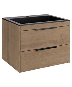 Купить База под раковину Chiara 2D 600 подвесная, 2 выкатных ящика soft-close, N.Oak, , шт (vmc-2c2600no) по цене 17546.5 руб., в Санкт-Петебруге в интернет магазине 100-Систем, а также дургие товары Vincea из раздела Тумбы под раковину и Мебель для ванной комнаты