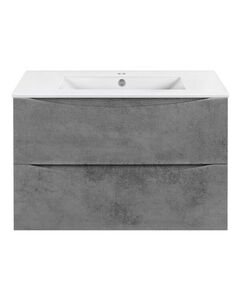 Купить База под керамическую раковину Mia Slim 800 подвесная, 2 выкатных ящика soft close, Beton, , шт (vmc-2mc800s1bt) по цене 18705.5 руб., в Санкт-Петебруге в интернет магазине 100-Систем, а также дургие товары Vincea из раздела Тумбы под раковину и Мебель для ванной комнаты