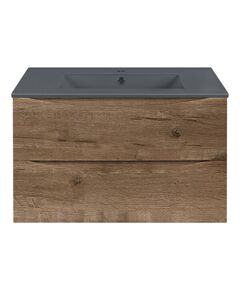 Купить База под керамическую раковину Mia 750 подвесная, 2 выкатных ящика soft close, V.Oak, , шт (vmc-2mc750vo) по цене 17356.5 руб., в Санкт-Петебруге в интернет магазине 100-Систем, а также дургие товары Vincea из раздела Тумбы под раковину и Мебель для ванной комнаты