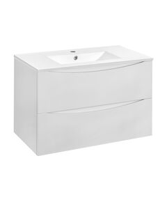 Купить База под керамическую раковину Mia 900 подвесная, 2 выкатных ящика soft close, G.White, , шт (vmc-2mc900gw) по цене 20387 руб., в Санкт-Петебруге в интернет магазине 100-Систем, а также дургие товары Vincea из раздела Тумбы под раковину и Мебель для ванной комнаты