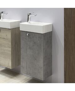 Купить COMFORTY. Тумба-умывальник "Асти-40" бетон светлый с раковиной COMFORTY 9140 (00-00013669cf) по цене 13970 руб., в Санкт-Петебруге в интернет магазине 100-Систем, а также дургие товары COMFORTY из раздела Тумбы с умывальником и Мебель для ванной комнаты