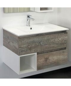 Купить COMFORTY. Тумба-умывальник "Турин-75М" дуб бежевый с раковиной COMFORTY 75E (00-00013913cf) по цене 30360 руб., в Санкт-Петебруге в интернет магазине 100-Систем, а также дургие товары COMFORTY из раздела Тумбы с умывальником и Мебель для ванной комнаты