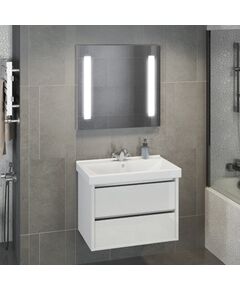 Купить COMFORTY. Тумба-умывальник "Дублин-75" белый глянец с раковиной COMFORTY 8057 (00004137103) по цене 47740 руб., в Санкт-Петебруге в интернет магазине 100-Систем, а также дургие товары COMFORTY из раздела Тумбы с умывальником и Мебель для ванной комнаты